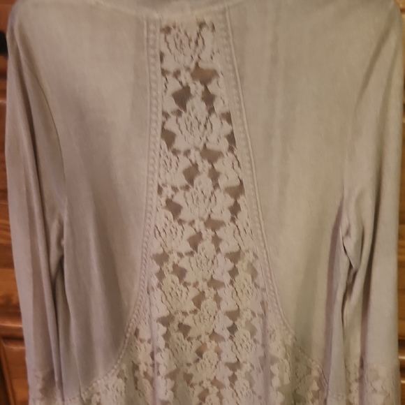 Indigo Soul Soft Purple Lace Cardigan - Picture 6 of 7